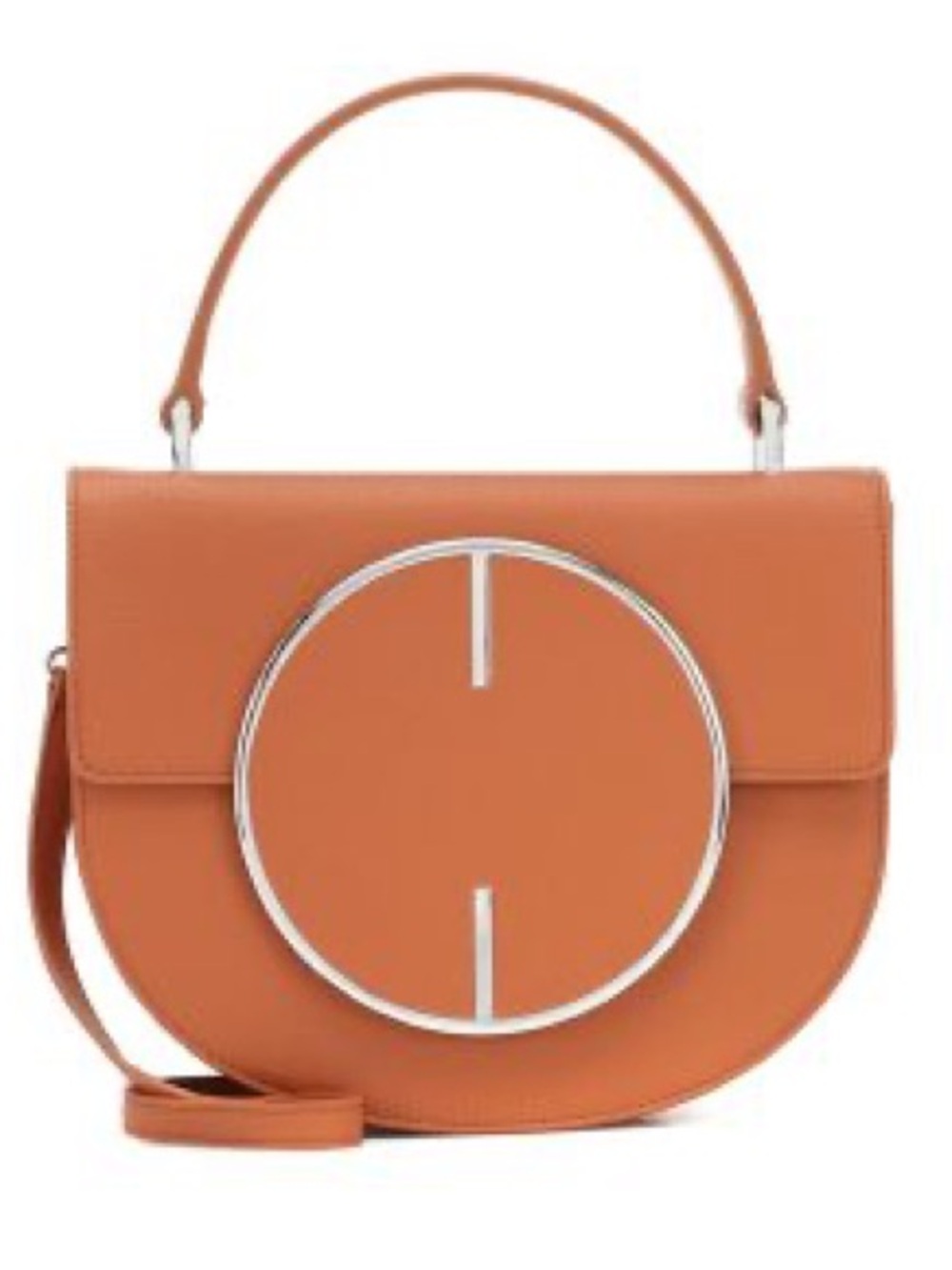 Cult Gaia Brown Leather Vos Handbag Crossbody - Picture 3 of 10
